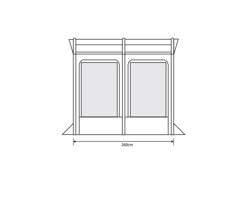 Outdoor Revolution Eden AIR 260 Caravan Porch Awning