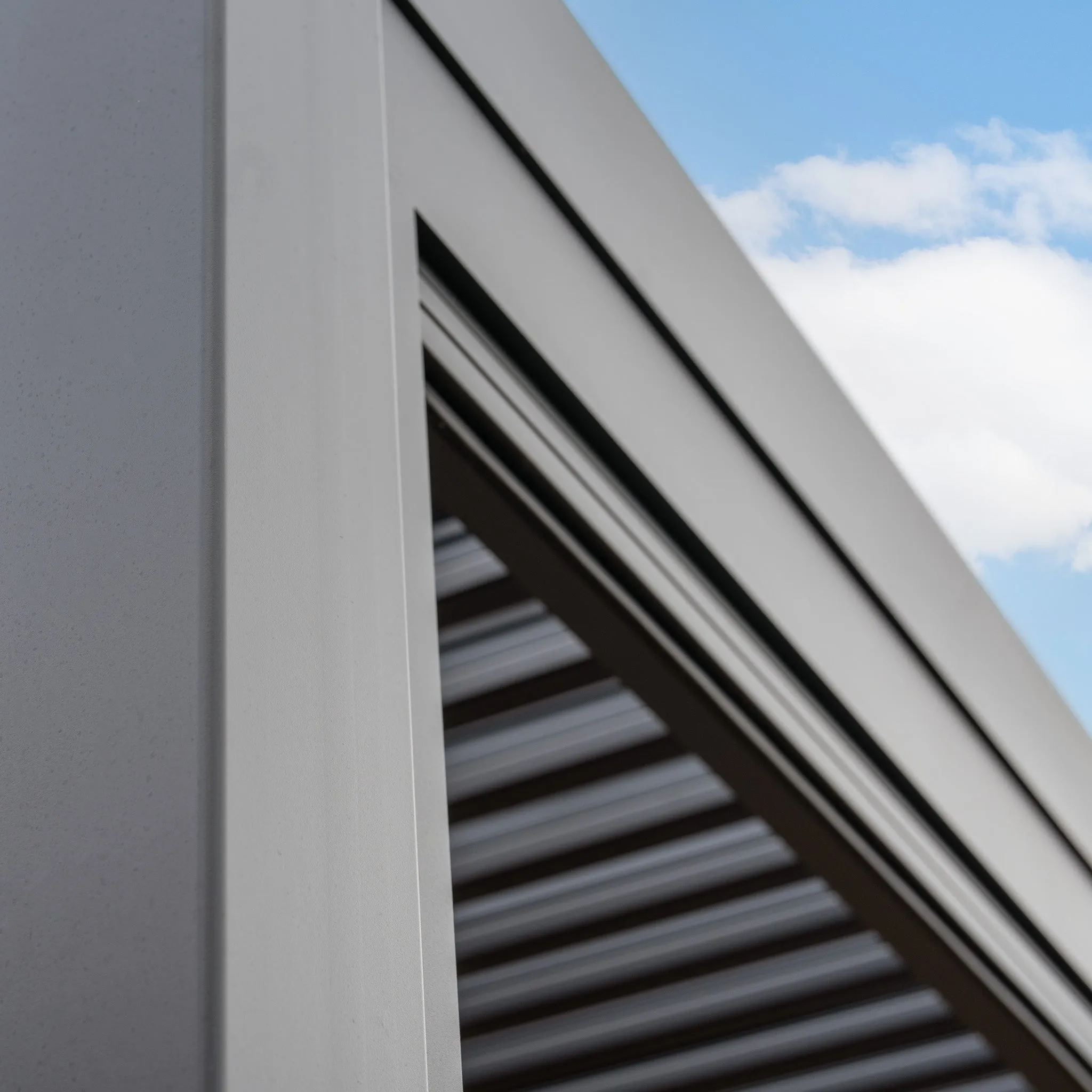 PergoSTET 3m x 3m Square Wall Mounted Pergola with 3 Drop Sides and LED Lighting in Grey