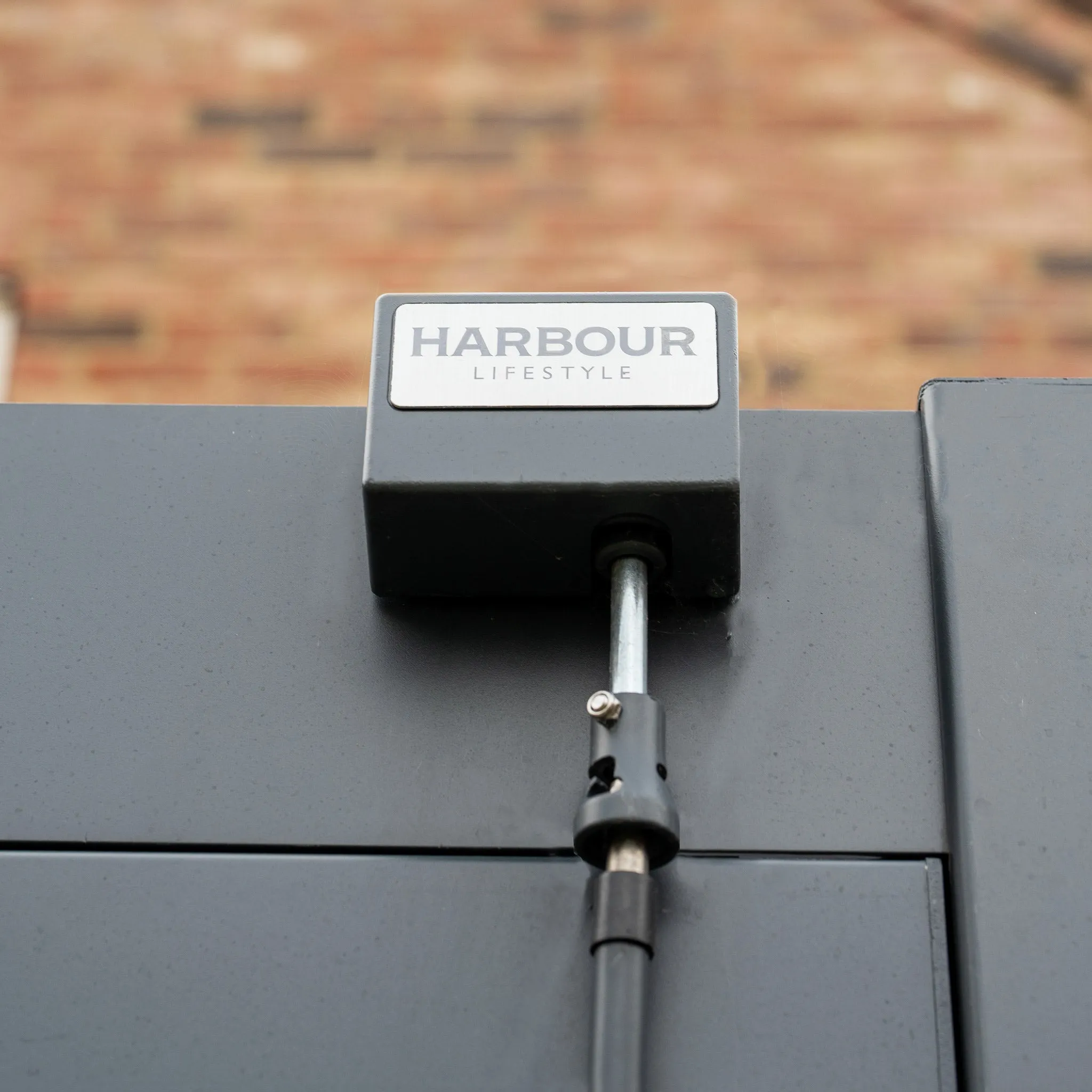 PergoSTET 3m x 3m Square Wall Mounted Pergola with 3 Drop Sides and LED Lighting in Grey