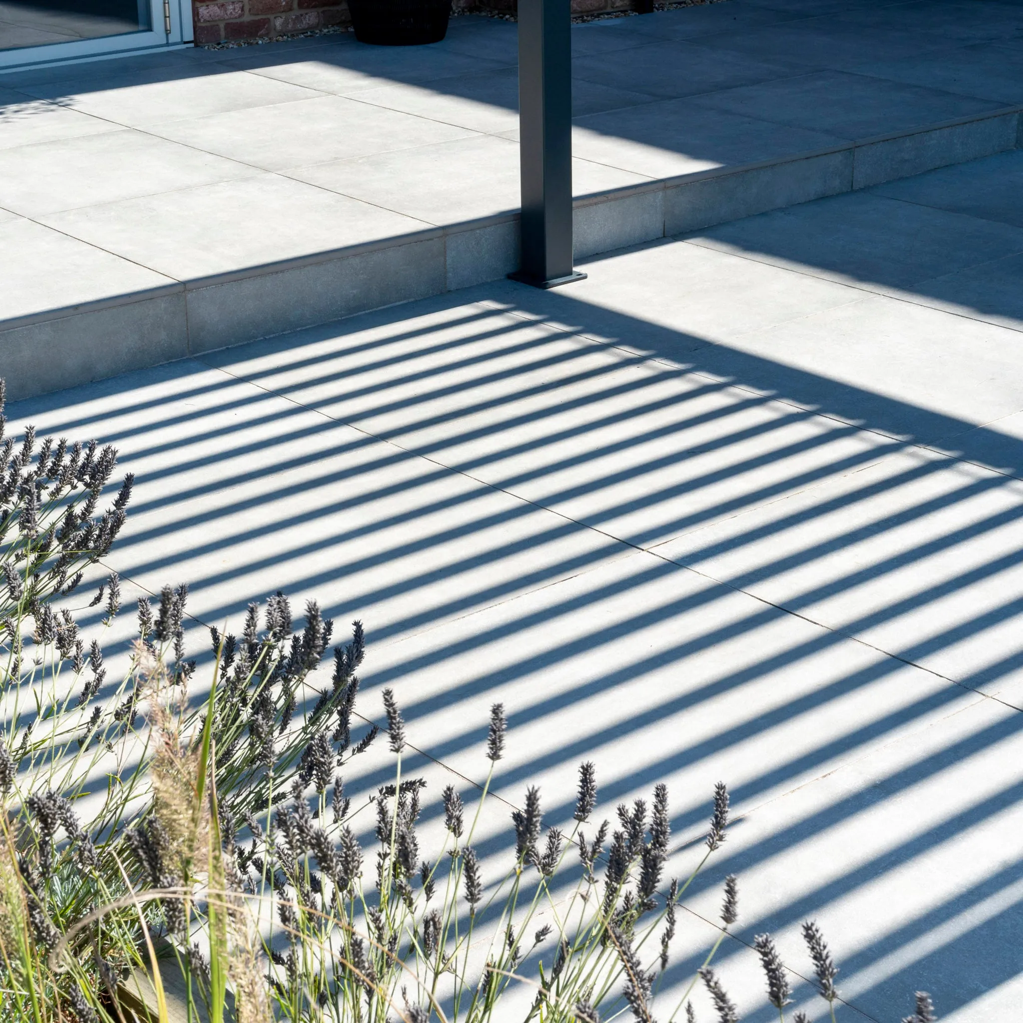 PergoSTET 3m x 4m Rectangular Pergola with 3 Drop Sides and LED Lighting in Grey
