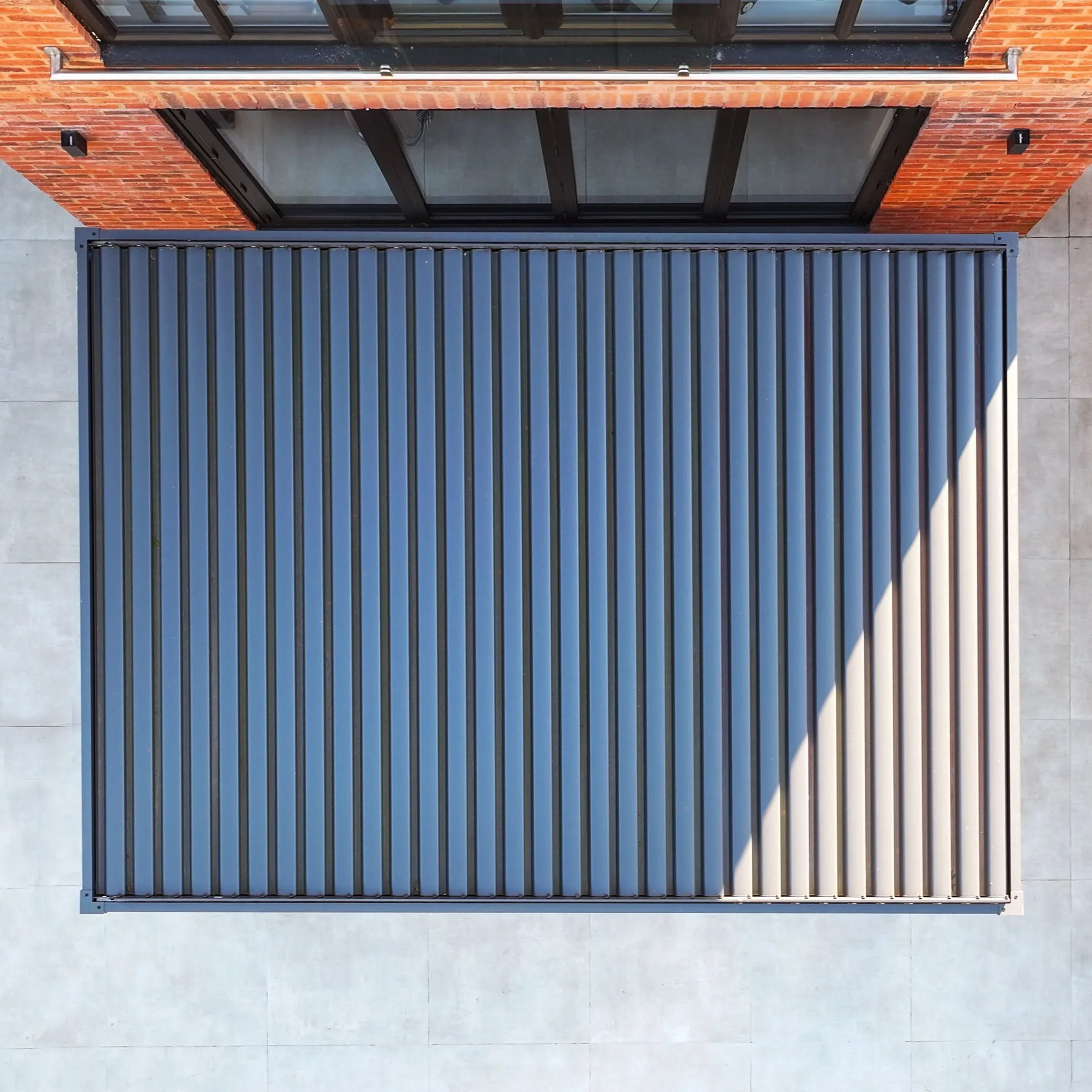 PergoSTET 3m x 4m Rectangular Pergola with 3 Drop Sides and LED Lighting in Grey