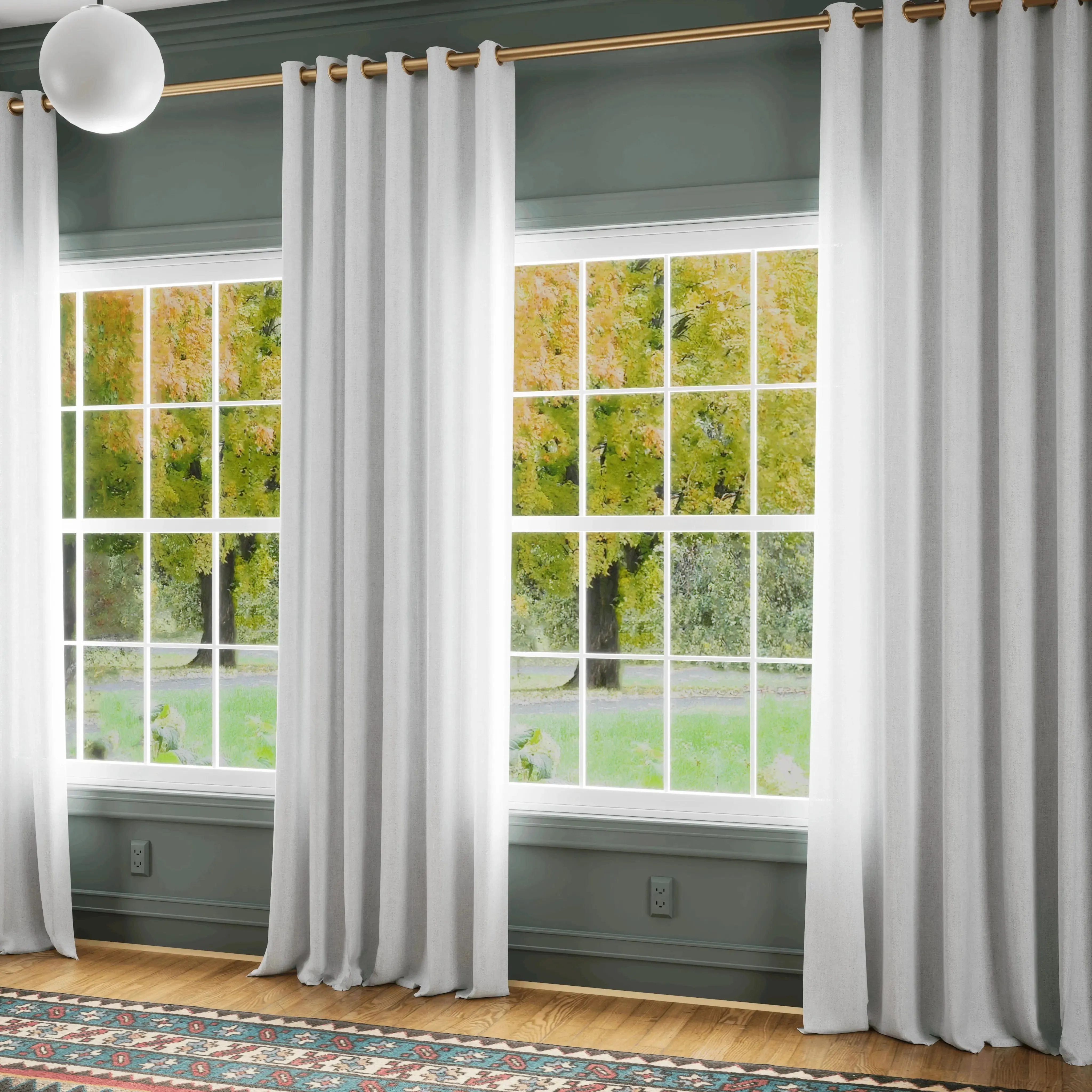 Premium Belgian Linen Flax Curtain Grommet Patti