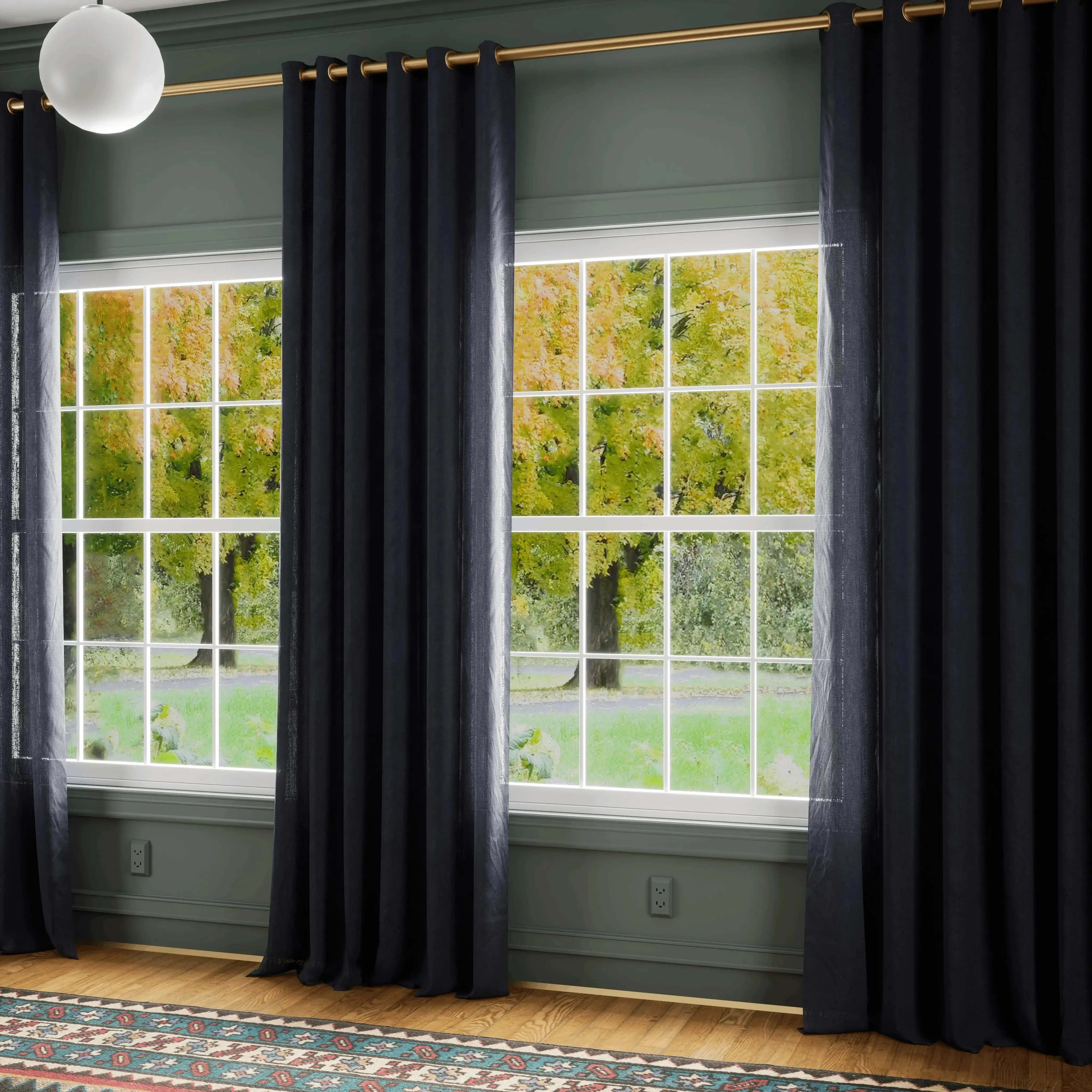 Premium Belgian Linen Flax Curtain Grommet Patti