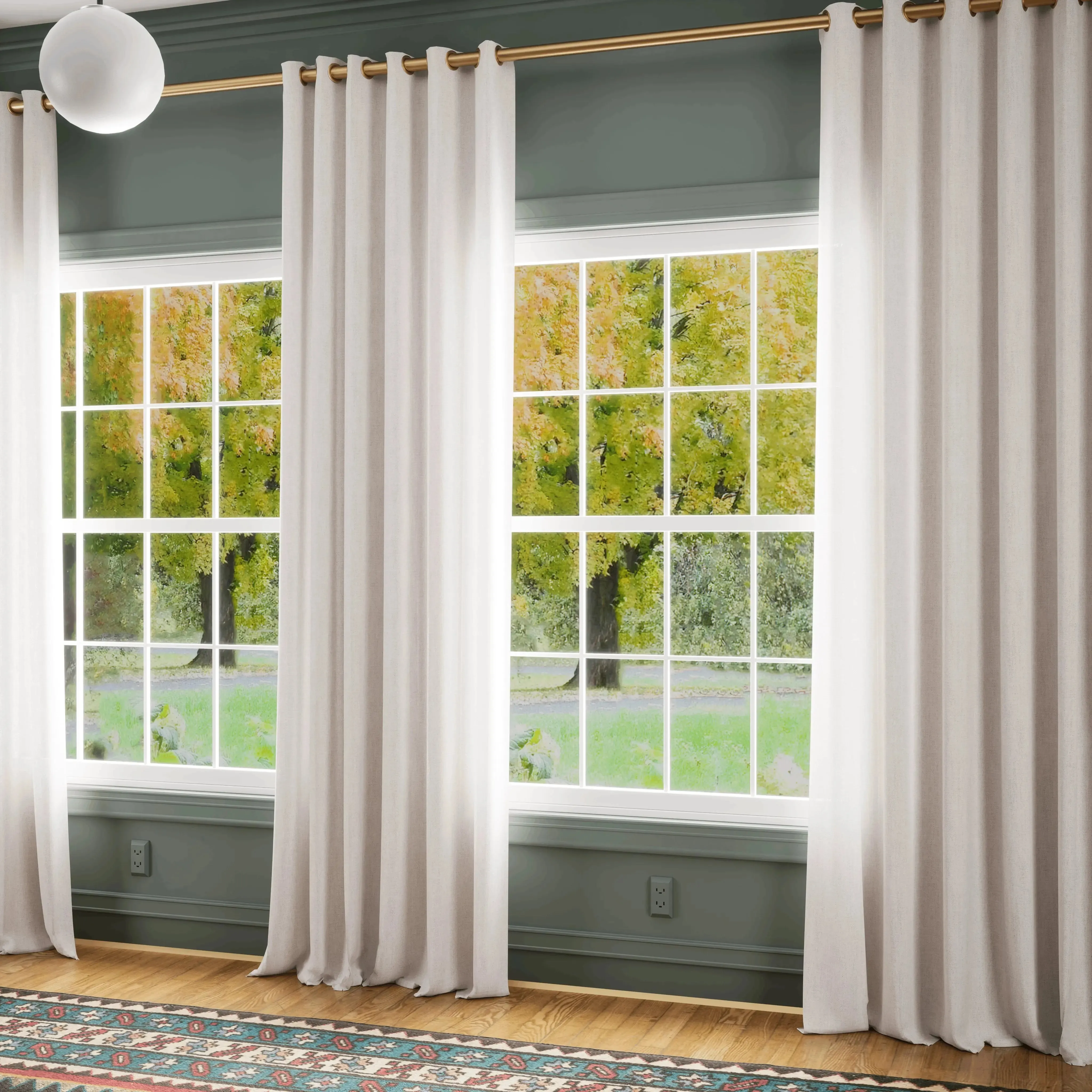 Premium Belgian Linen Flax Curtain Grommet Patti