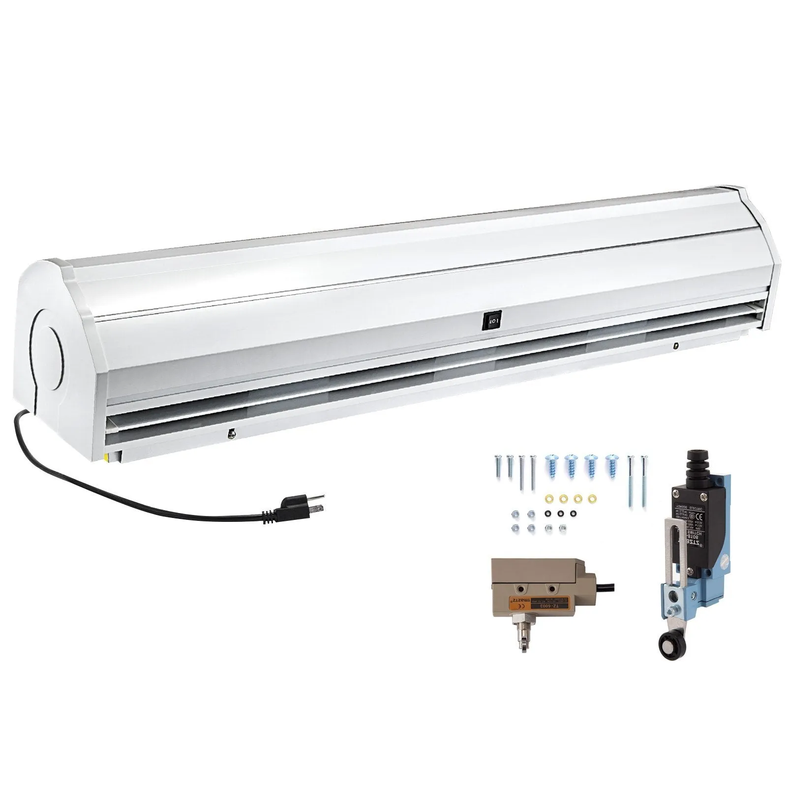 "VEVOR 59" Commercial Indoor Air Curtain: UL & CE Certified, 2 Speeds, 1113 CFM Air Volume, with Easy-Install Micro Switches, 110V Unheated"