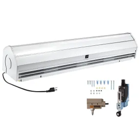 "VEVOR 59" Commercial Indoor Air Curtain: UL & CE Certified, 2 Speeds, 1113 CFM Air Volume, with Easy-Install Micro Switches, 110V Unheated"