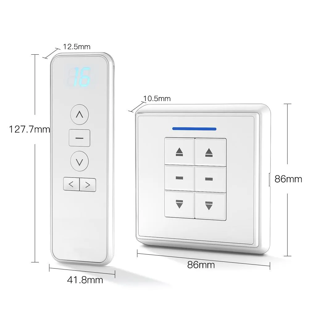 RF433 Remote Emitter For Controlling WiFi /ZigBee Curtain Motor