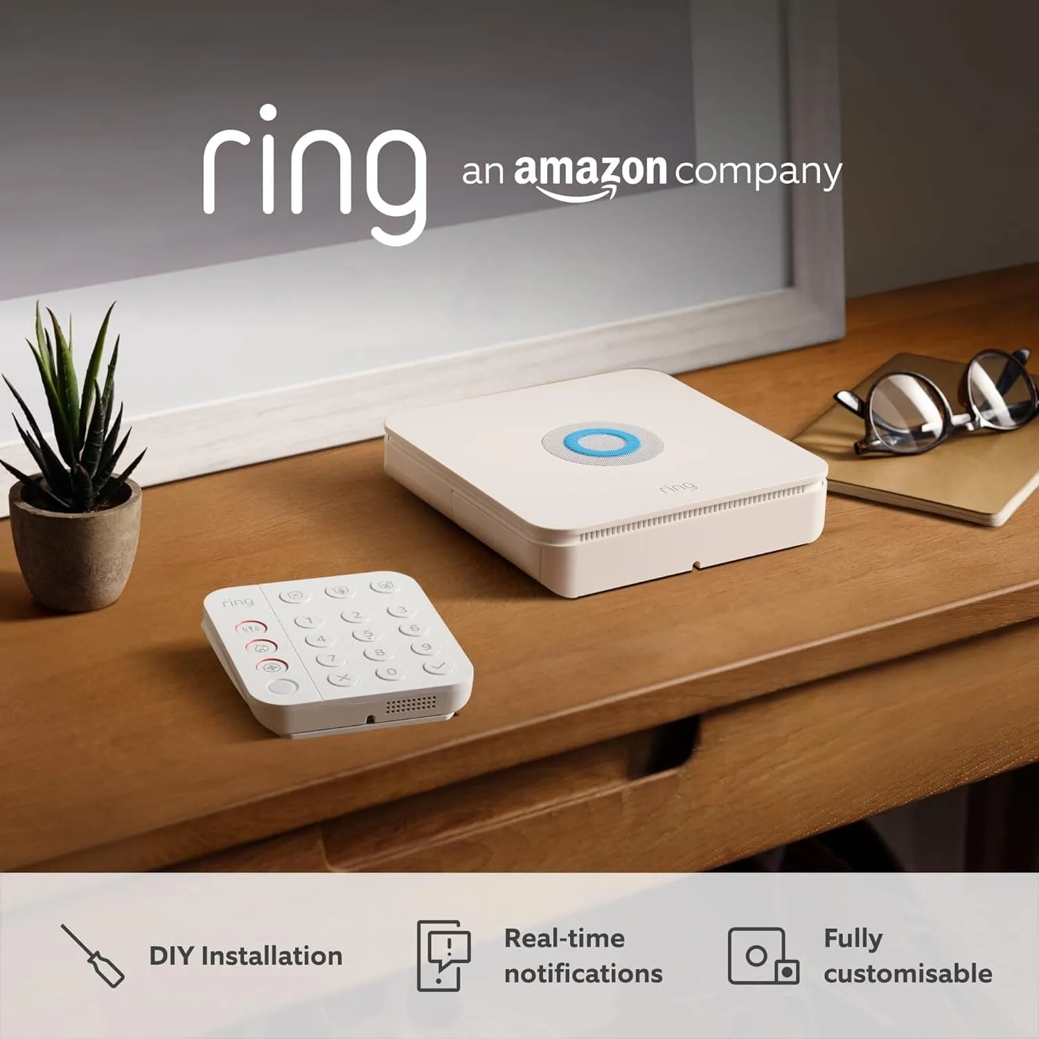 Ring Alarm Pack - S by Amazon | Smart home alarm security system with optional Assisted Monitoring