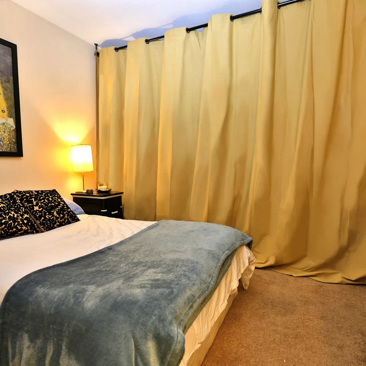 RoomDividersNow Muslin Room Divider Curtain, 8ft Tall x 5ft Wide (Khaki