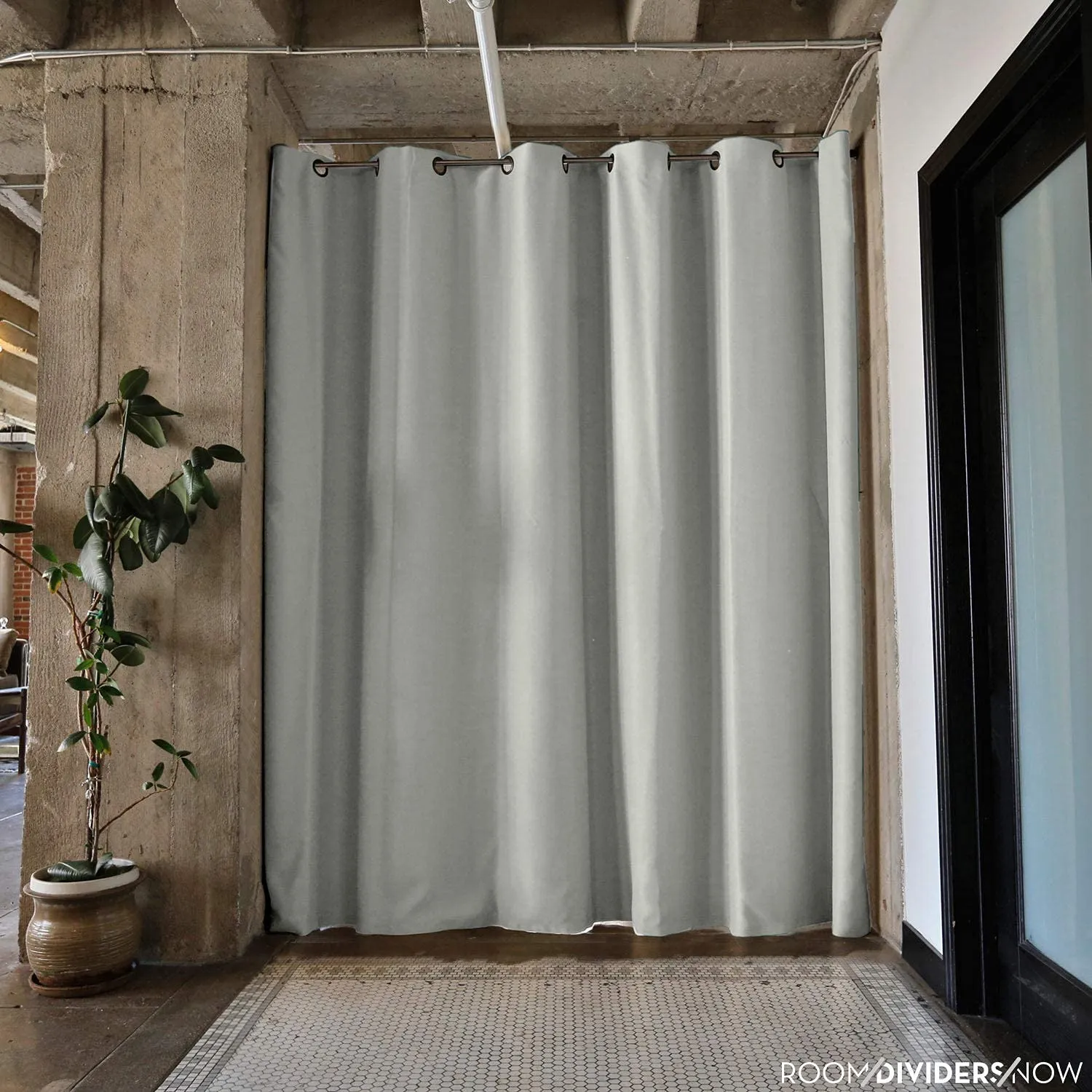 Room/Dividers/Now Premium Room Divider Curtain, 7ft Tall x 4ft Wide (Stone White