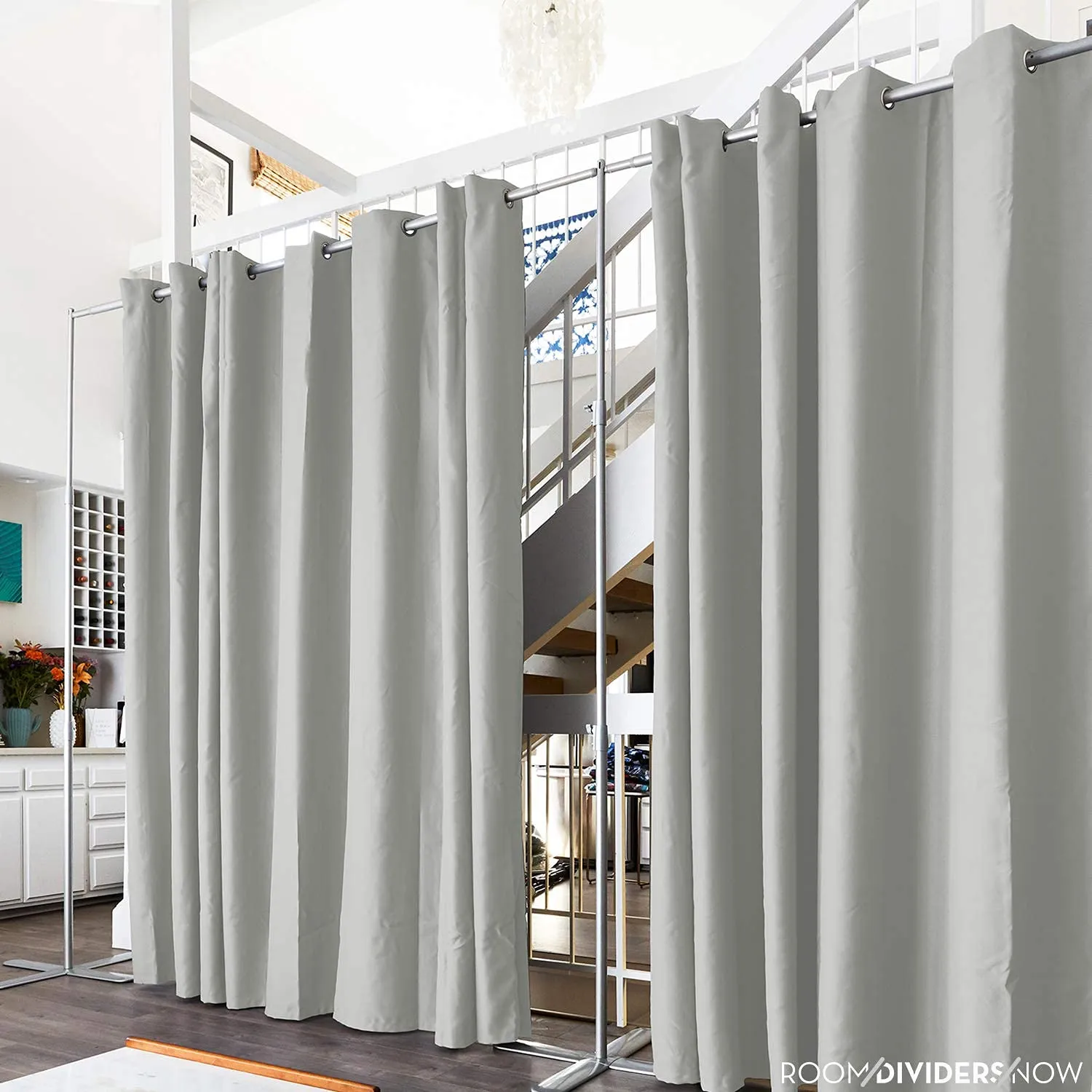 Room/Dividers/Now Premium Room Divider Curtain, 7ft Tall x 4ft Wide (Stone White