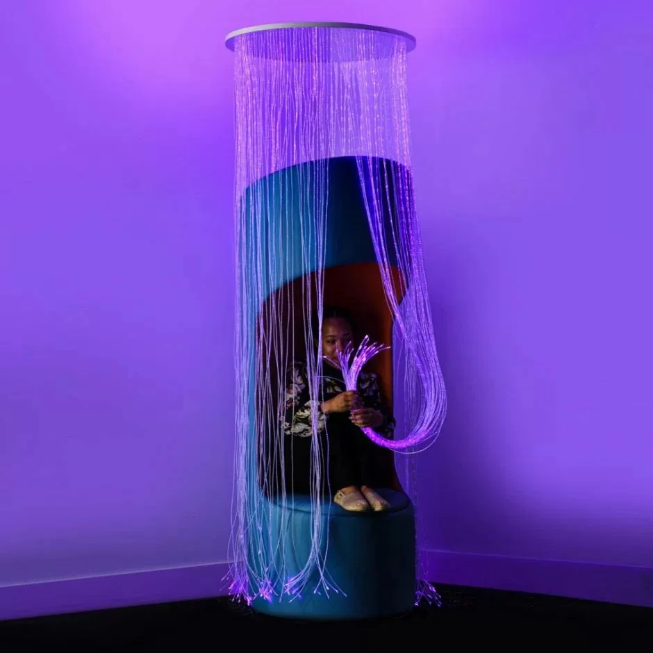 Round Fiber Optic Curtain Light - 100 strands