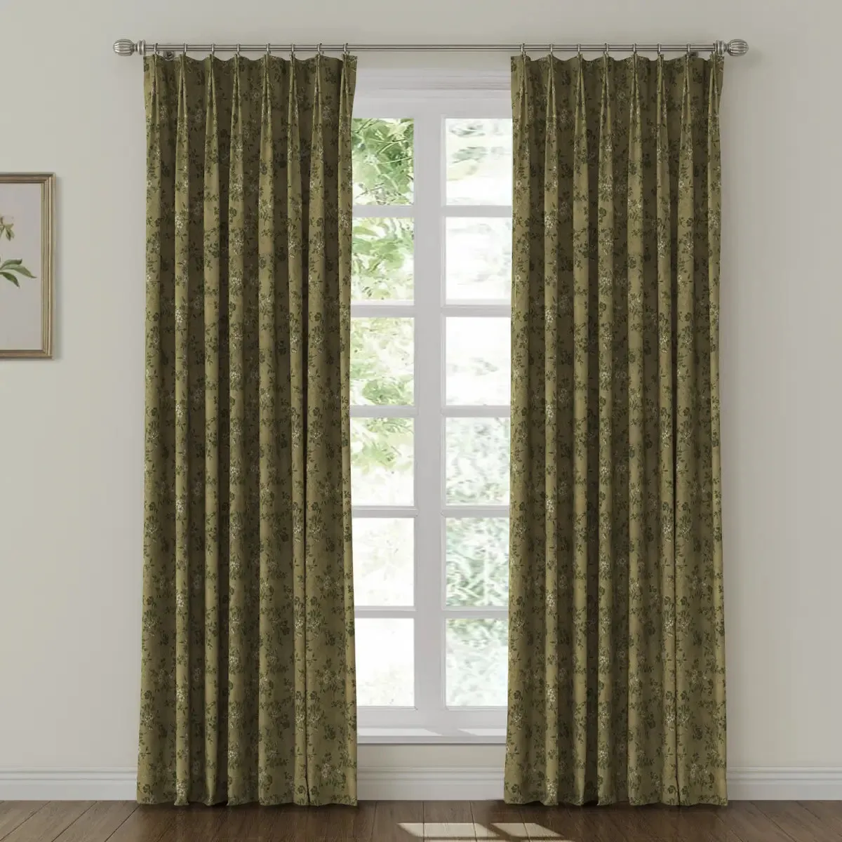 Sara Le Print Linen Drapery Pleated