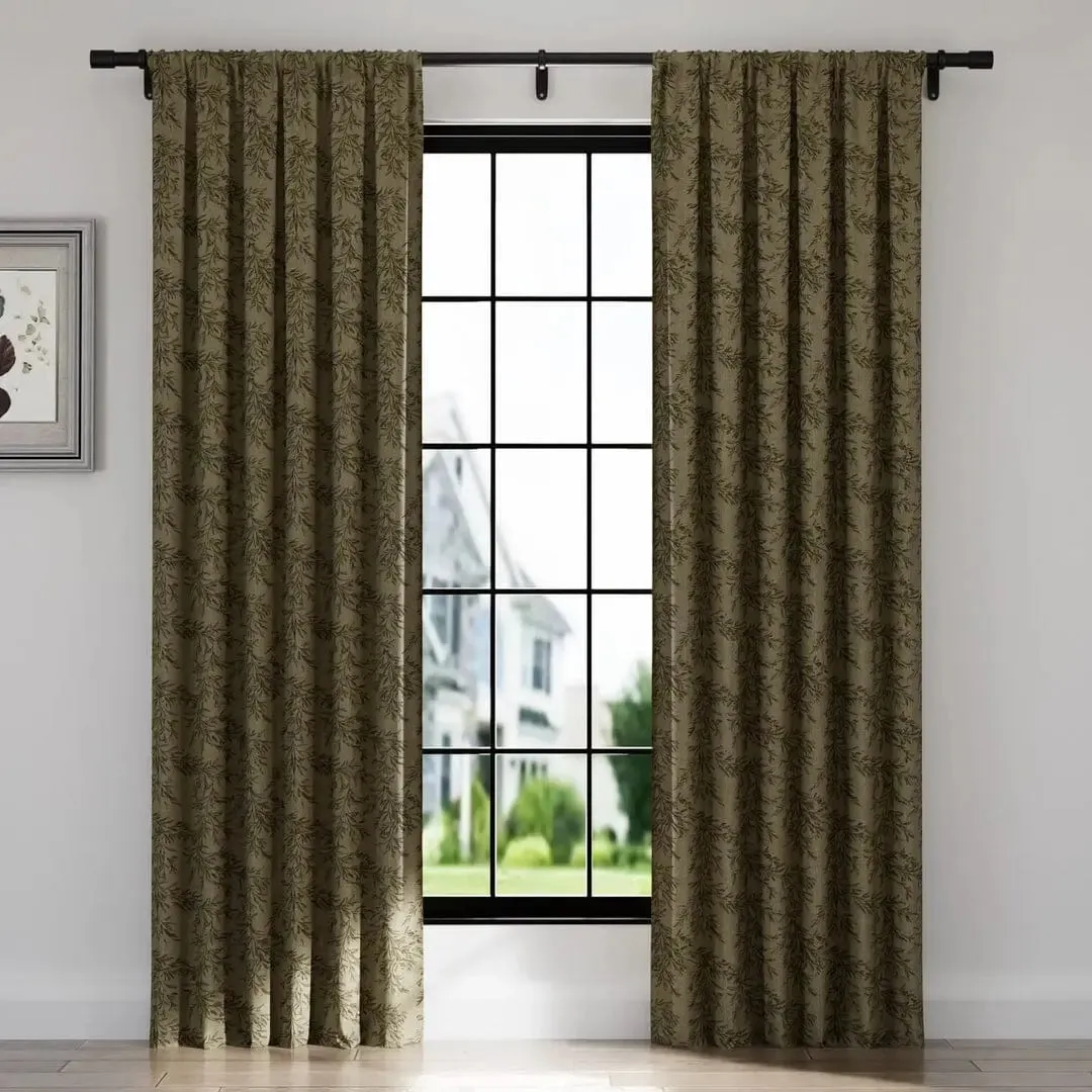 Sara Le Print Linen Drapery Pleated
