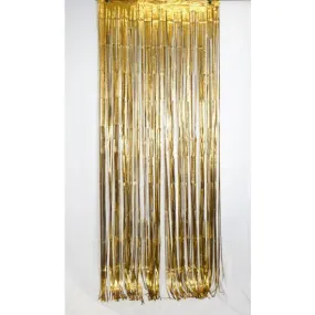 Satin Gold Foil Curtain