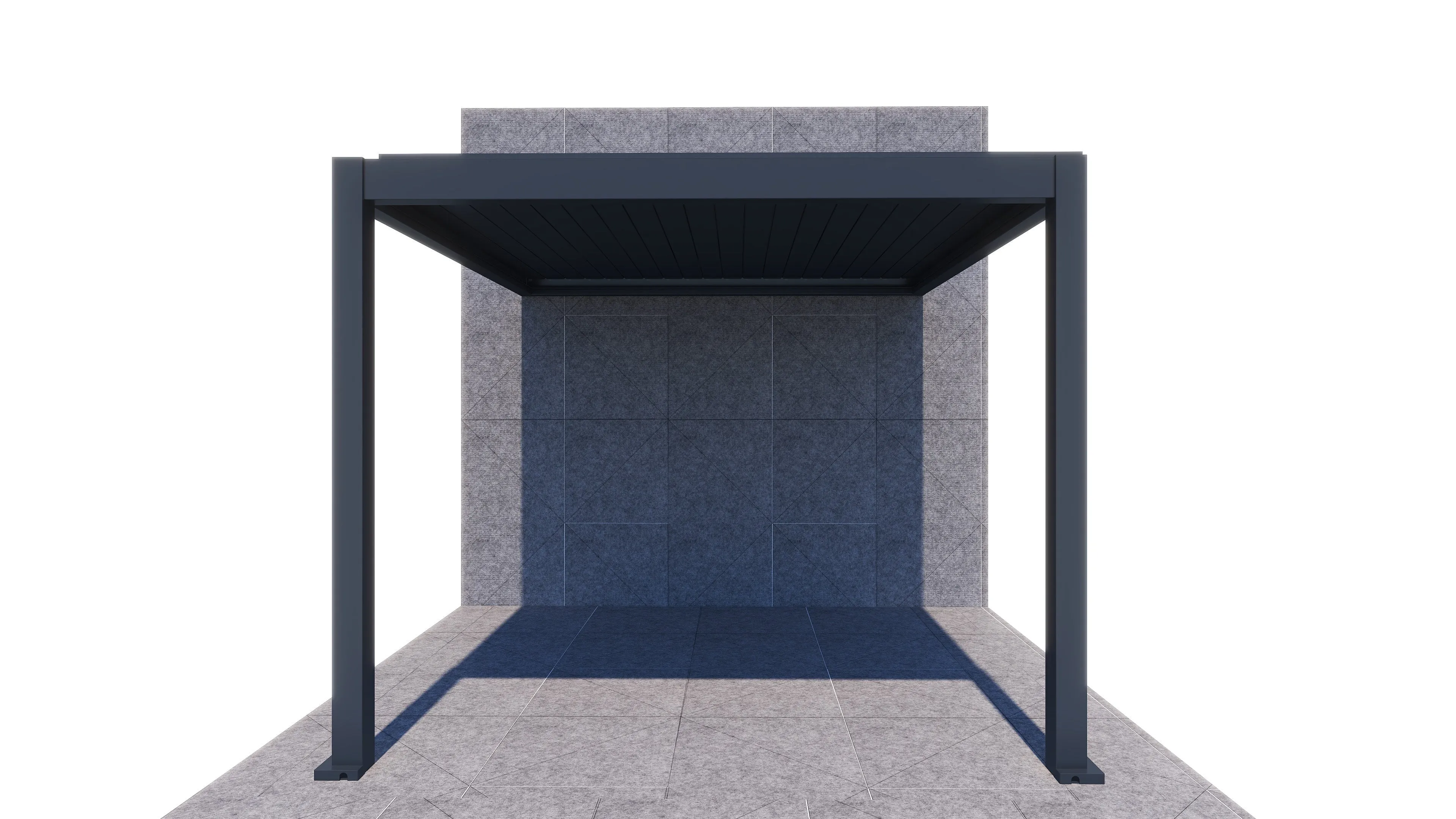 ShadeTec 3m x 3m Louvre Roof Wall Mounted System