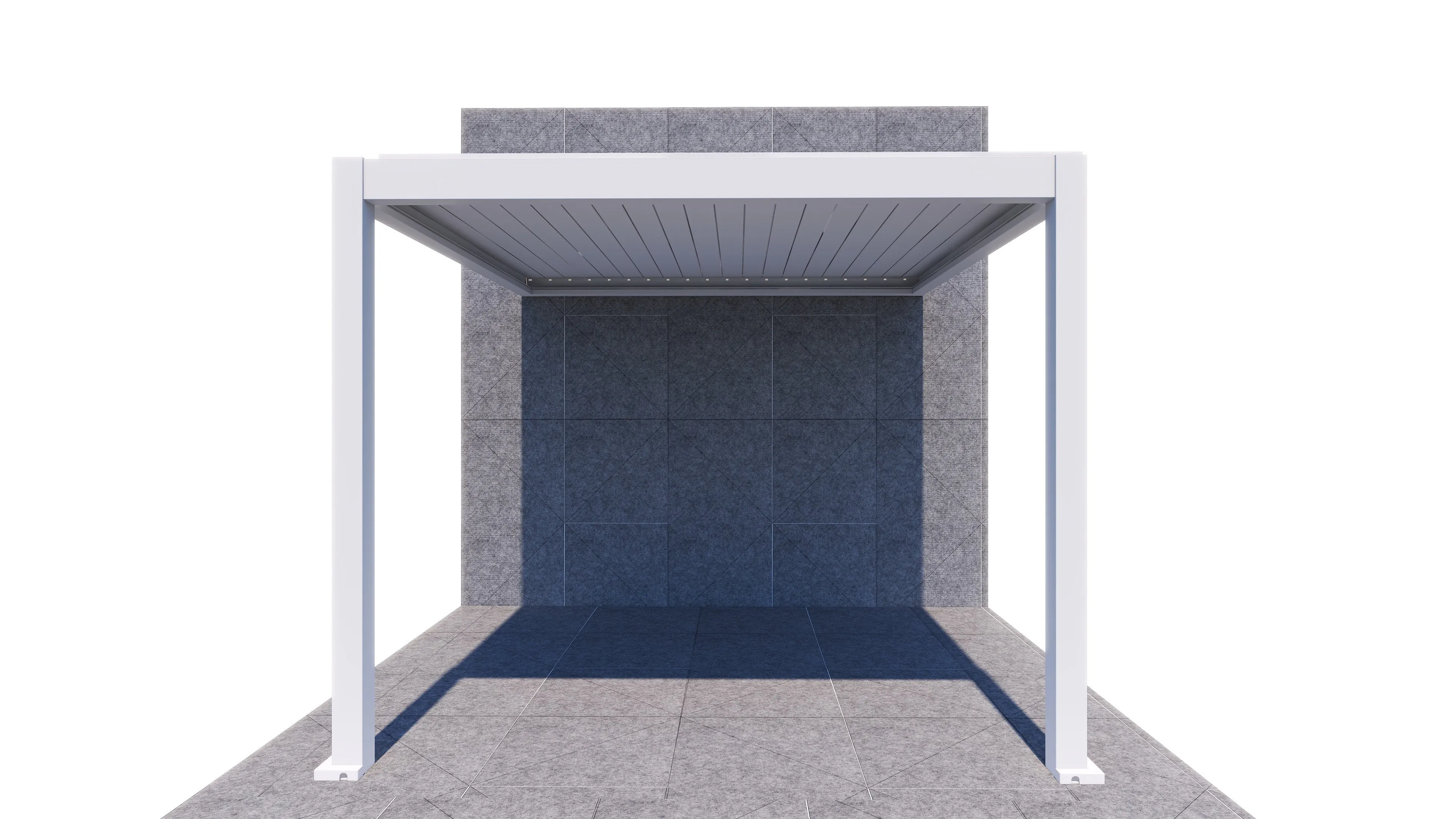 ShadeTec 3m x 3m Louvre Roof Wall Mounted System
