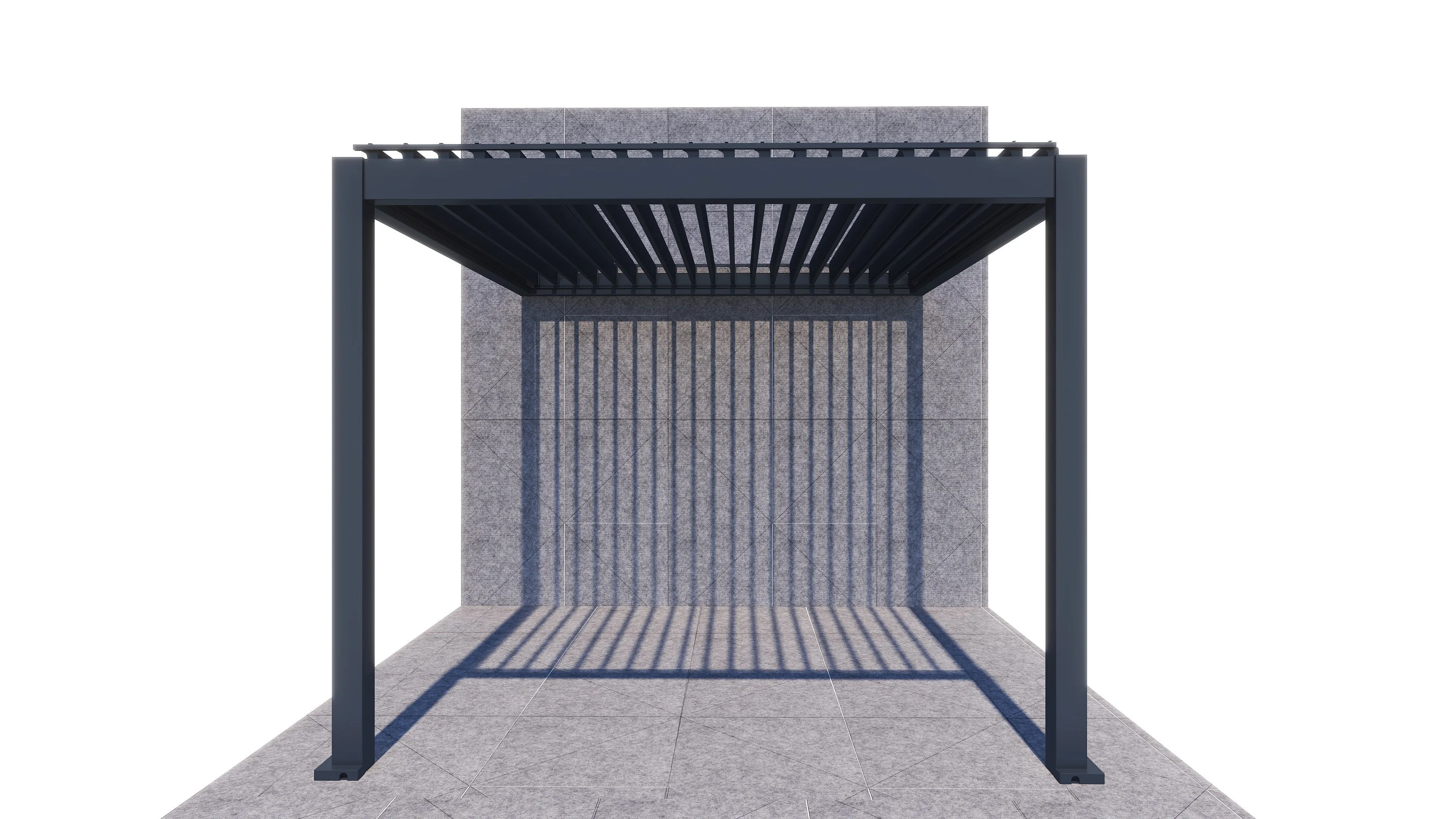 ShadeTec 3m x 3m Louvre Roof Wall Mounted System