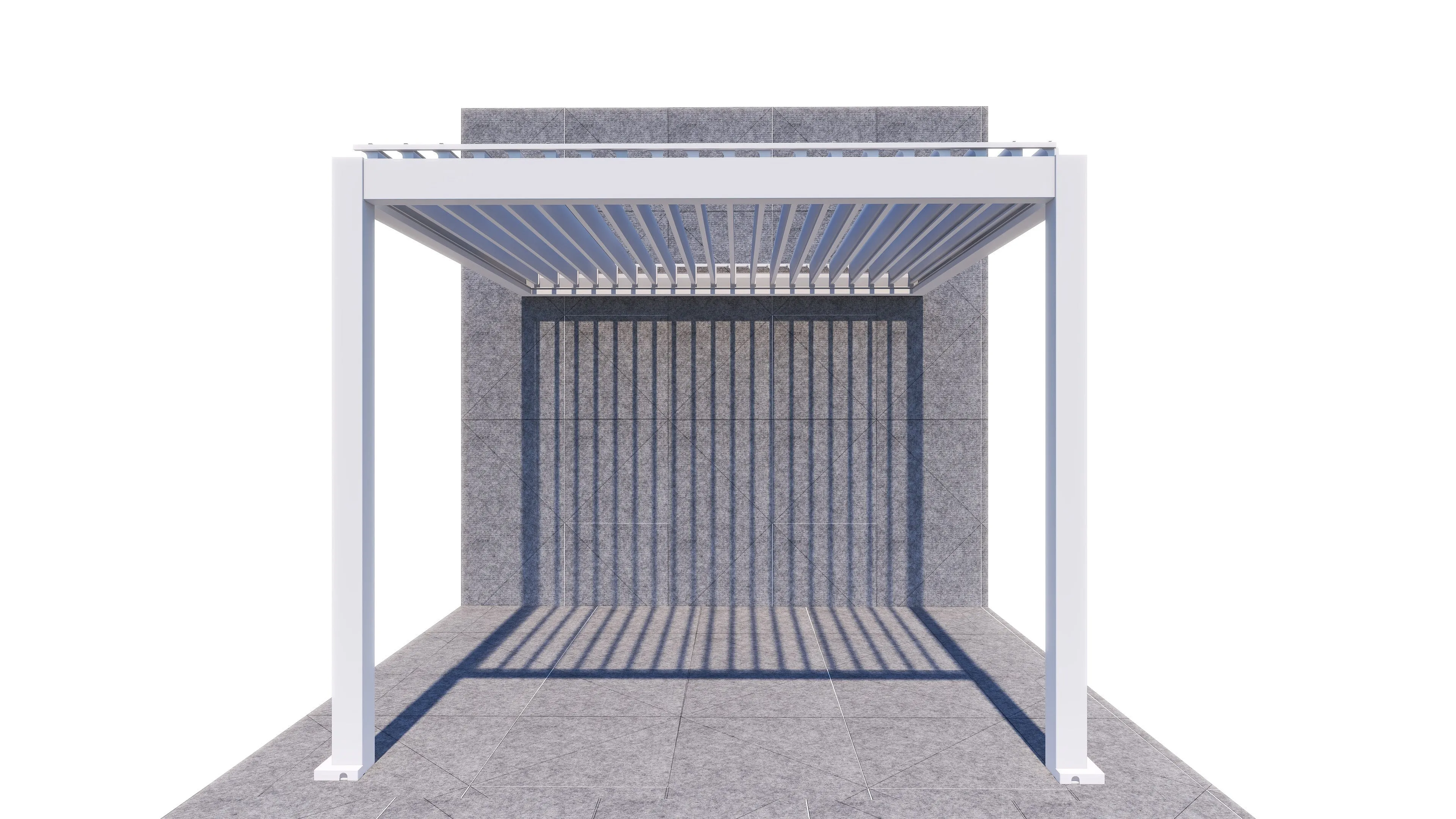 ShadeTec 3m x 3m Louvre Roof Wall Mounted System