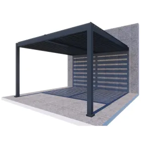 ShadeTec 4m x 4m Louvre Wall Mounted System