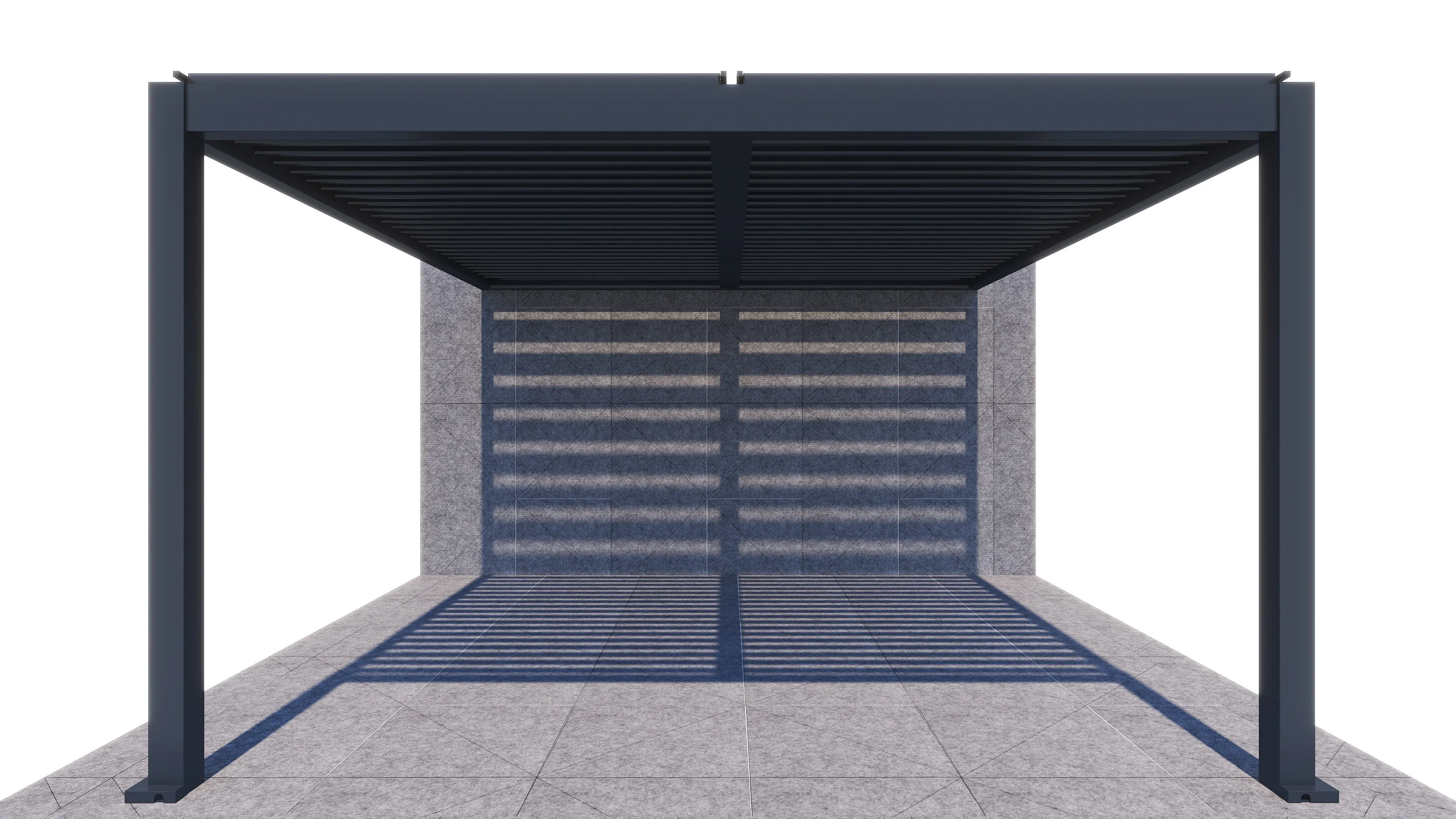 ShadeTec 4m x 4m Louvre Wall Mounted System