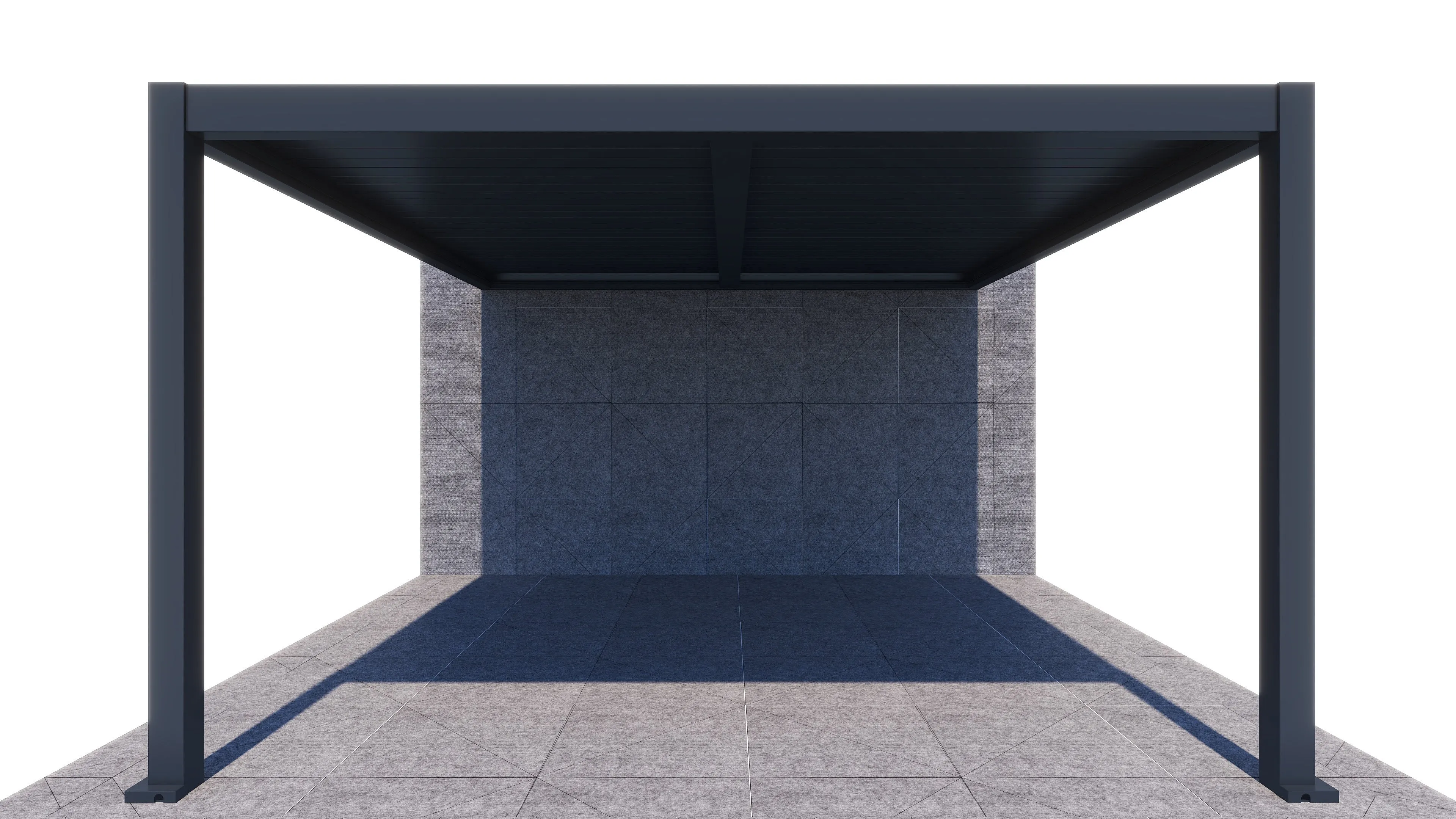 ShadeTec 4m x 4m Louvre Wall Mounted System