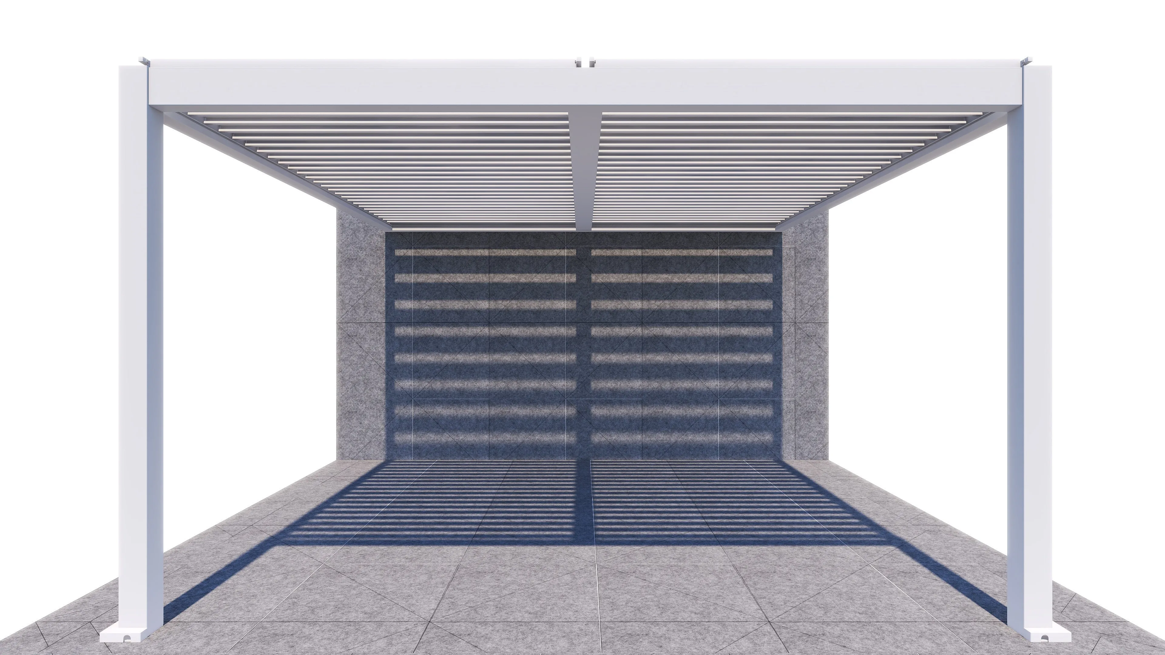 ShadeTec 4m x 4m Louvre Wall Mounted System