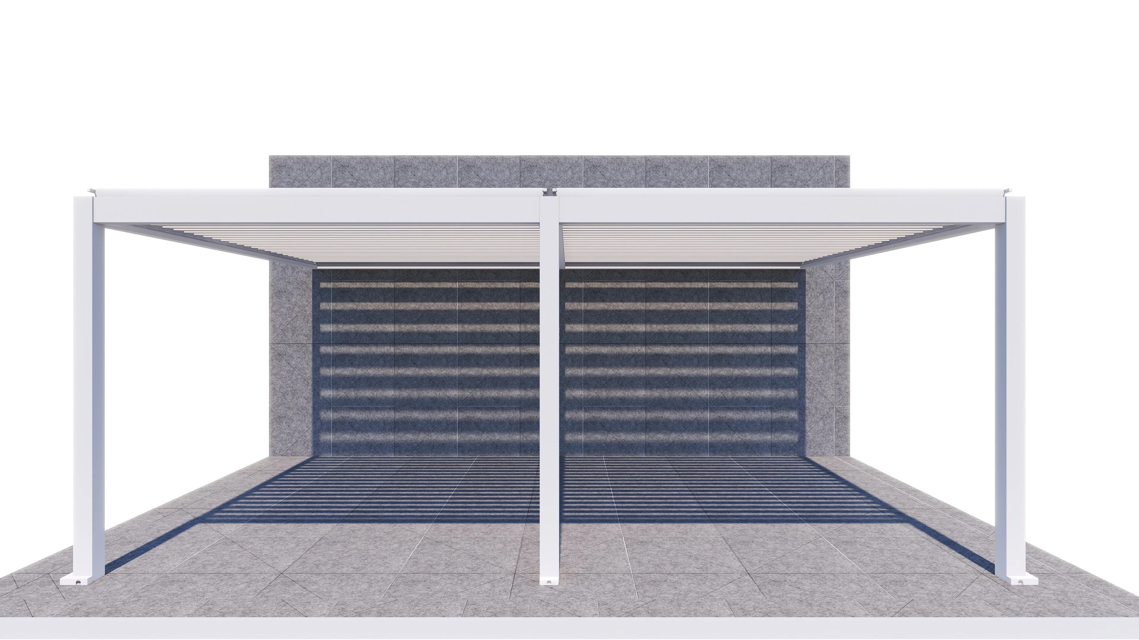 ShadeTec 5.67m x 4m Louvre Wall Mounted System