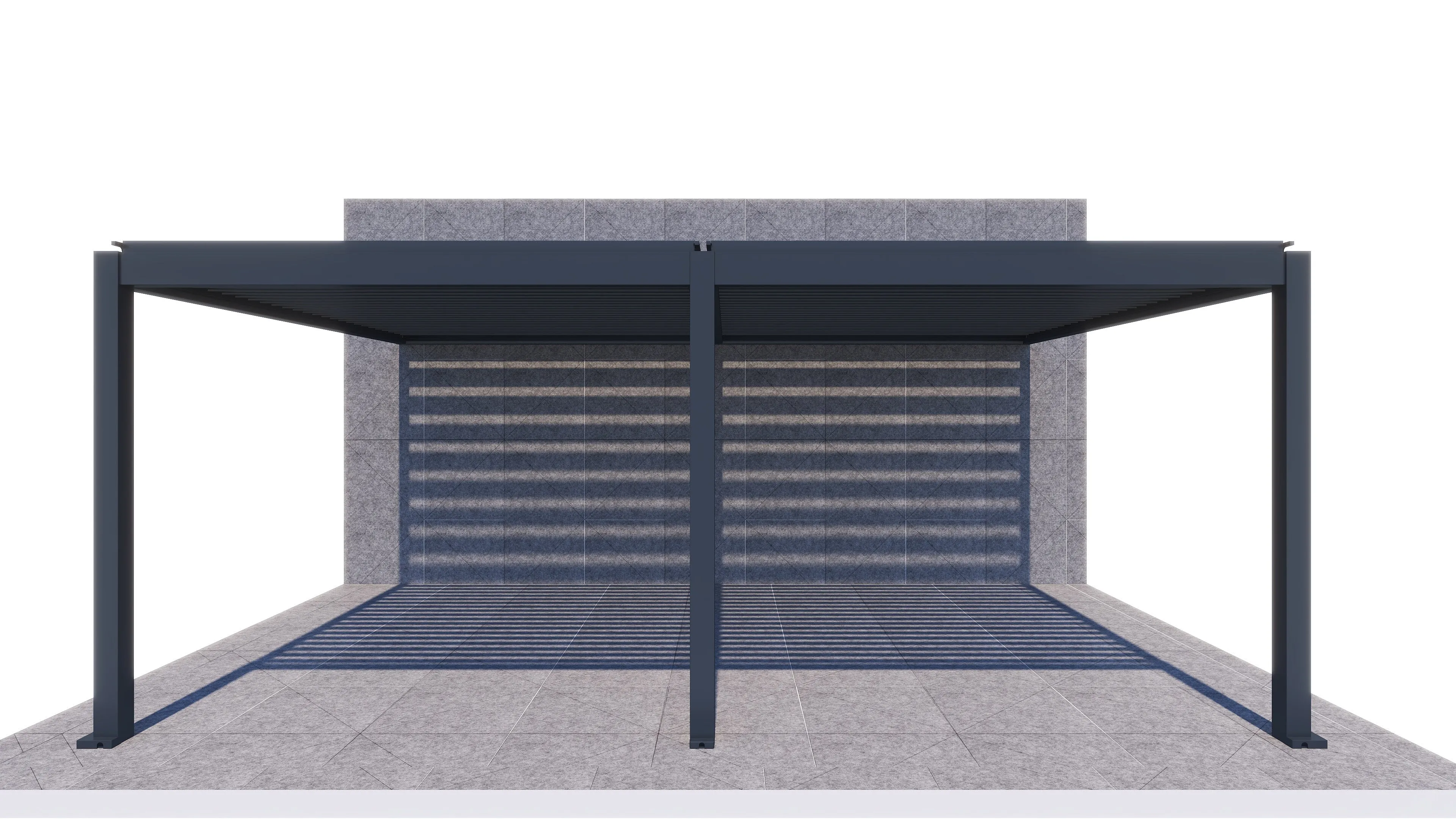 ShadeTec 5.67m x 4m Louvre Wall Mounted System
