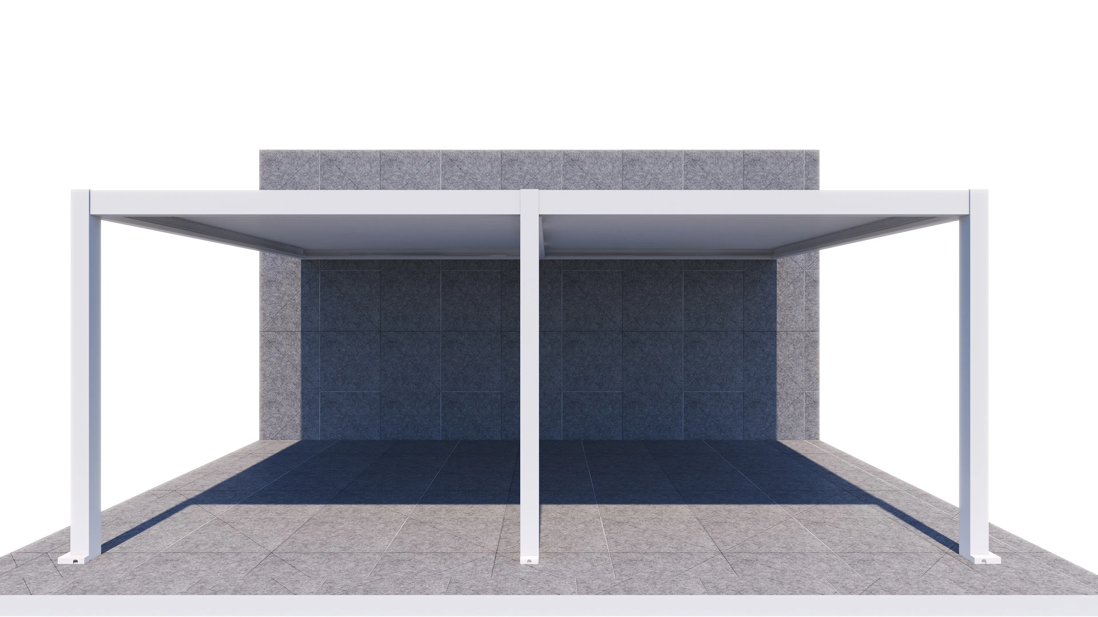 ShadeTec 5.67m x 4m Louvre Wall Mounted System