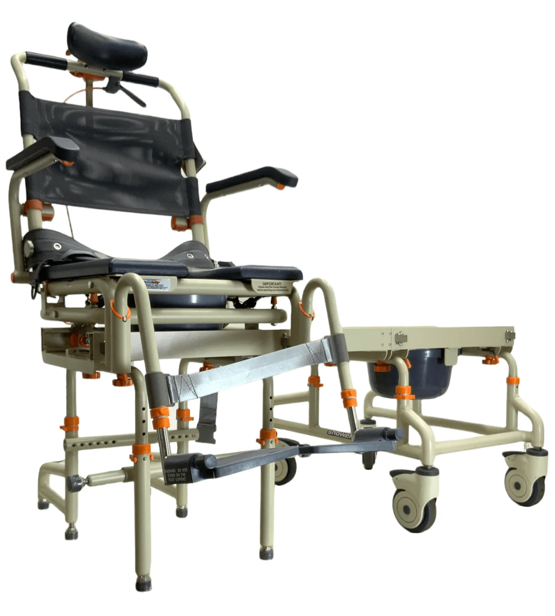 Shower Buddy SB2T TubBuddy with Tilt | Commode Seating System | Sliding Shower Chair Transfer Bench