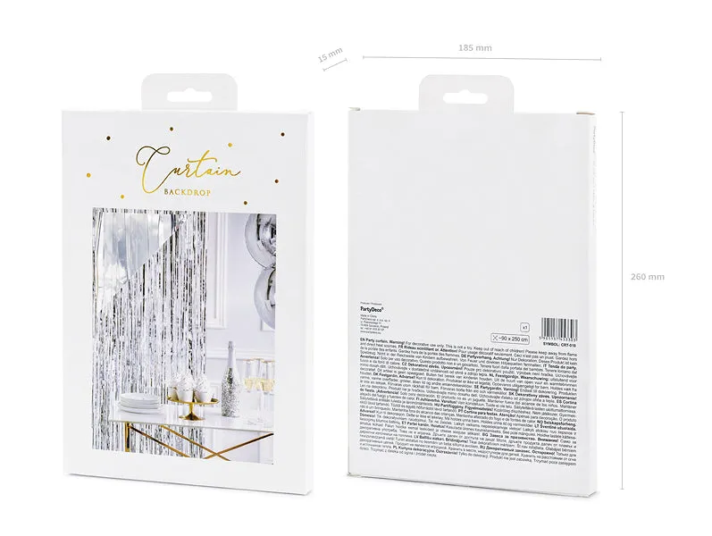 Silver Fringe Curtain