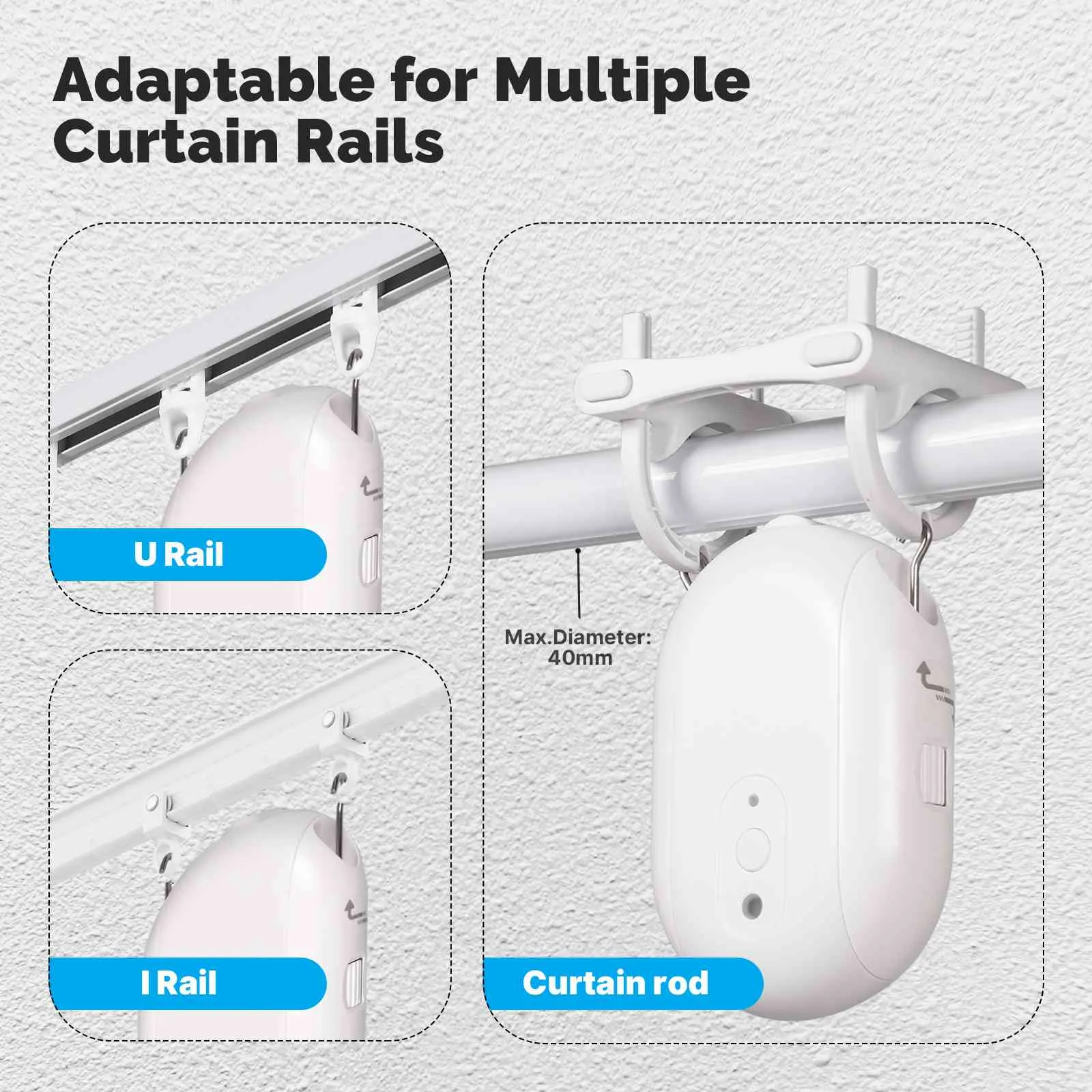 Smart Electric Curtain Robot Timing Auto Opener Closer App Remote Control