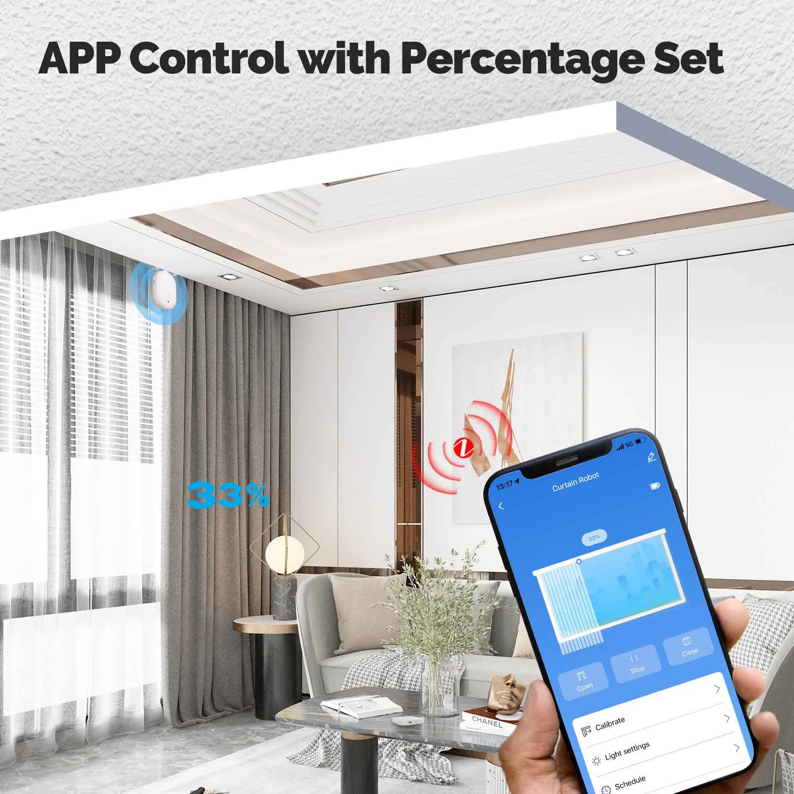 Smart Electric Curtain Robot Timing Auto Opener Closer App Remote Control