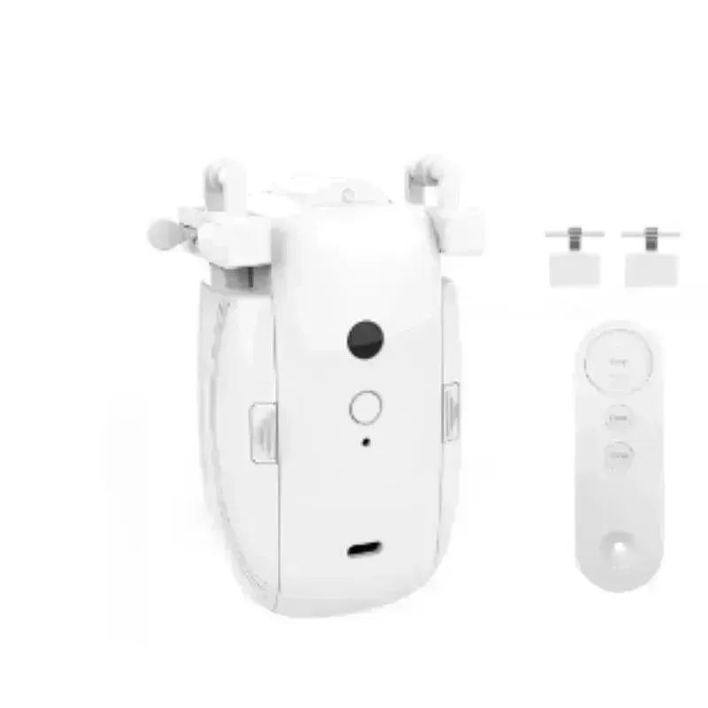 Smart Intelligent Curtain Opener Robot Motor BT Voice Control Switch Electric Curtain Robot APP Control Timer Setup Compatible with Home for Roman Rod