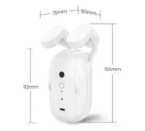 Smart Intelligent Curtain Opener Robot Motor BT Voice Control Switch Electric Curtain Robot APP Control Timer Setup Compatible with Home for Roman Rod