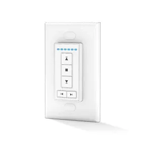 Sortfle Wall Switch Remote Control  6 Channel AC135-06, Radio Wall Type Emitter, White