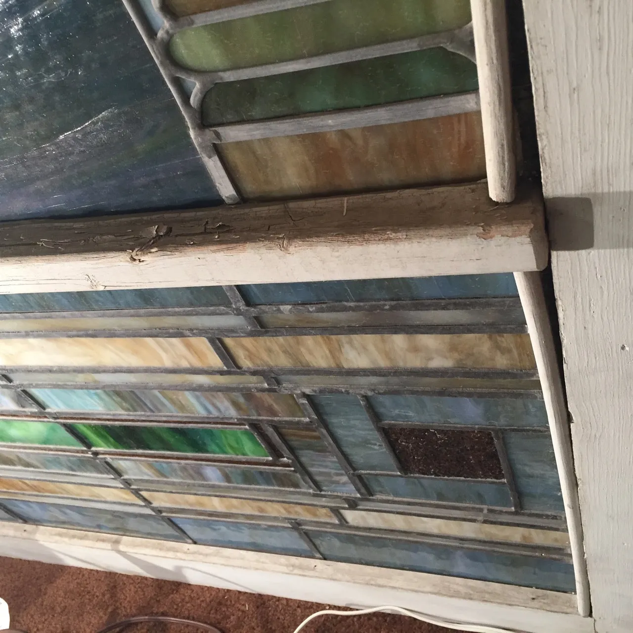 Stained Glass, Leaded Glass Mural, Jesus, Large, Two Unique Murals