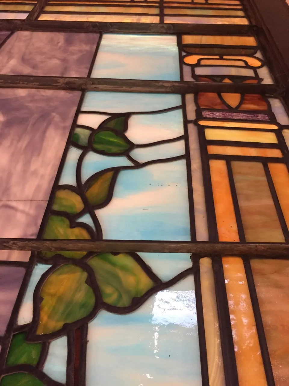 Stained Glass, Leaded Glass Mural, Jesus, Large, Two Unique Murals