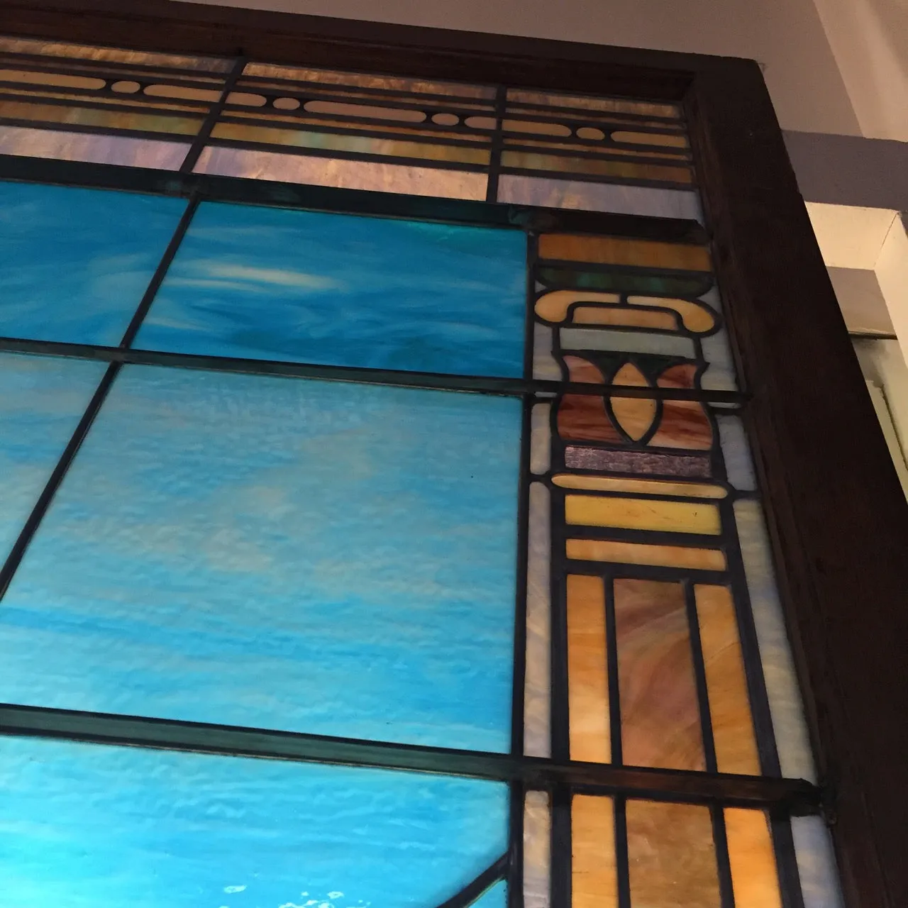 Stained Glass, Leaded Glass Mural, Jesus, Large, Two Unique Murals