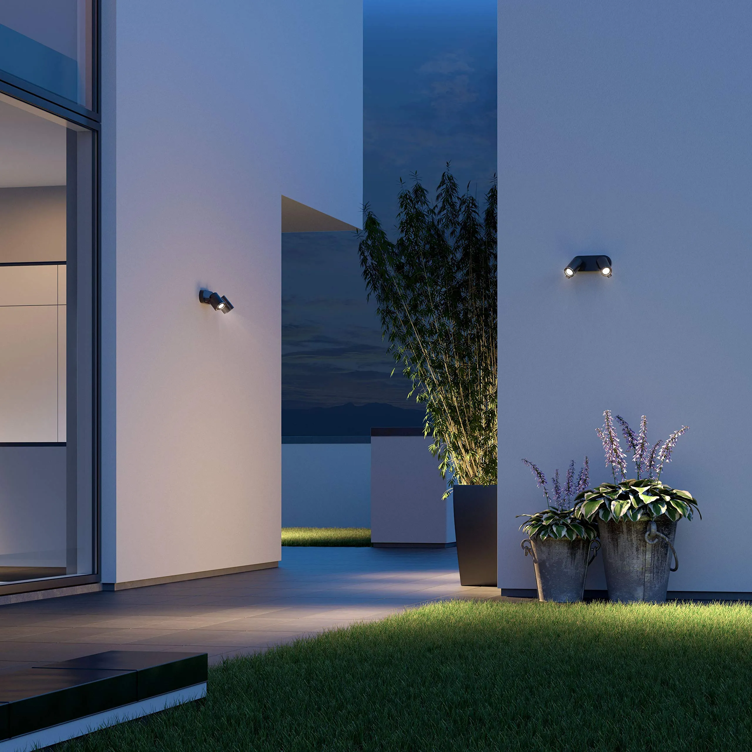 Steinel Outdoor Spotlight Spot Duo Sensor Connect, Aluminium, 15 W, Anthracite
