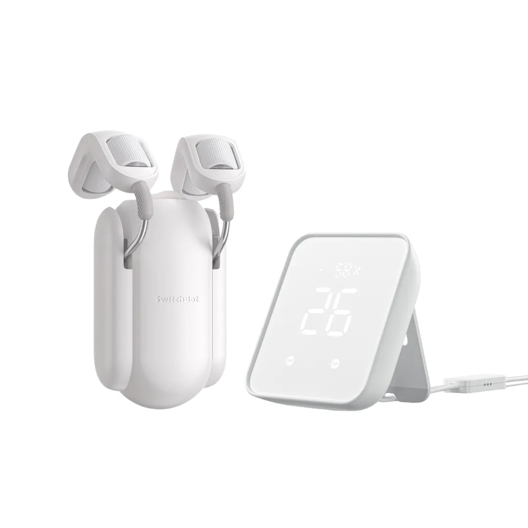 SwitchBot Curtain (Rod 2) with Hub 2 Bundle | Smart Electric Motor - Wireless App Automate Timer Control with SwitchBot Hub Mini to Make it Compatible with Alexa, Google Home, IFTTT