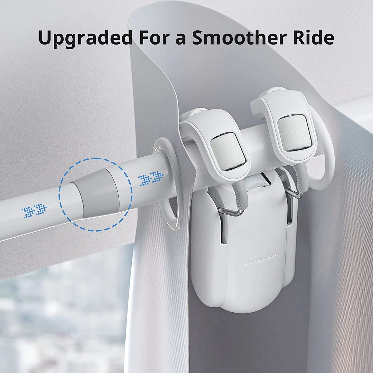SwitchBot Curtain (Rod 2) with Hub Mini Bundle | Smart Electric Motor - Wireless App Automate Timer Control with SwitchBot Hub Mini to Make it Compatible with Alexa, Google Home, IFTTT