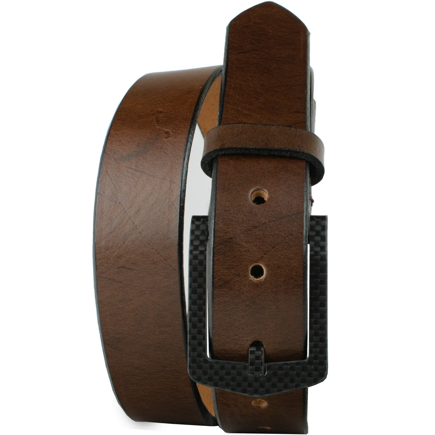 The Stealth Brown Dress Belt by Nickel Smart®