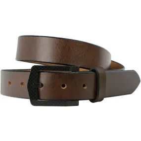 The Stealth Brown Dress Belt by Nickel Smart®