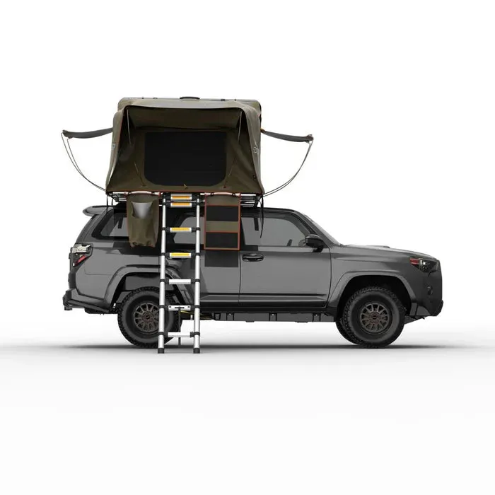 Optimized Title: Tuff Stuff Overland Alpha Black Hardshell Rooftop Tent for 2-3 People - Durable, Weatherproof Adventure Tent