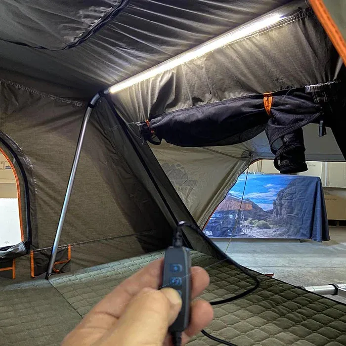 Optimized Title: Tuff Stuff Overland Alpha Black Hardshell Rooftop Tent for 2-3 People - Durable, Weatherproof Adventure Tent