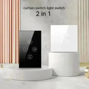 Tuya Smart WiFi Roller Shutter Curtain Light Wall Switch Voice Control Work With Alexa