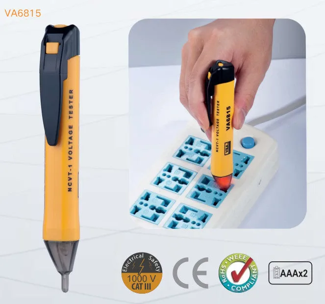 VA6815, Voltage Detection Pen 1000V Range100-240VAC Sensitivity, 50/60Hz, 5mm detection range