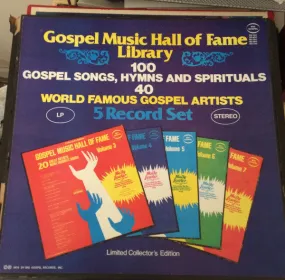 Various - Gospel Music Hall Of Fame Library (5xLP, Comp) (VG )